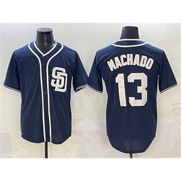 San Diego Padres #13 Manny Machado Navy JEROMEN Cool Base Stitched Jersey