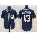 San Diego Padres #13 Manny Machado Navy JEROMEN Cool Base Stitched Jersey
