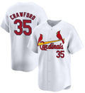 St. Louis Cardinals #35 Brandon Crawford White JEROMEN Home Limited Stitched Jersey