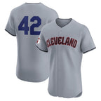 Cleveland Guardians #42 Jackie Robinson Gray JEROMEN Road 2024 Day Elite Jersey