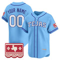 Custom Texas Rangers Blue JEROMEN 2026 City Connect Vapor Premier Limited Jersey - All Stitched