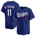 Los Angeles Dodgers #11 Roki Sasaki Royal JEROMEN 2025 Alternate Limited Stitched Jersey