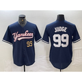 New York Yankees #99 Aaron Judge Number Navy JEROMEN Cool Base Stitched Jersey