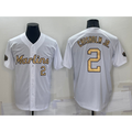 Miami Marlins #2 Jazz Chisholm Jr Number White JEROMEN 2022 All Star Stitched Cool Base Jersey