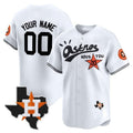 Custom Houston Astros Cactus Jack Style Vapor Premier Limited Jersey ¨C White JEROMEN