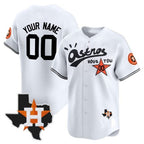 Custom Houston Astros Cactus Jack Style Vapor Premier Limited Jersey ¨C White JEROMEN