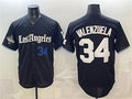 Los Angeles Dodgers #34 Fernando Valenzuela Black JEROMEN 2025 World Series Champions Patch 'Gothic Edition' Vapor Premier Limited Stitched Jersey