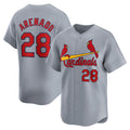 St. Louis Cardinals #28 Nolan Arenado Gray JEROMEN Away Limited Player Jersey