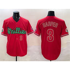 Philadelphia Phillies #3 Bryce Harper Red JEROMEN Phanatic Limited Stitched Jersey