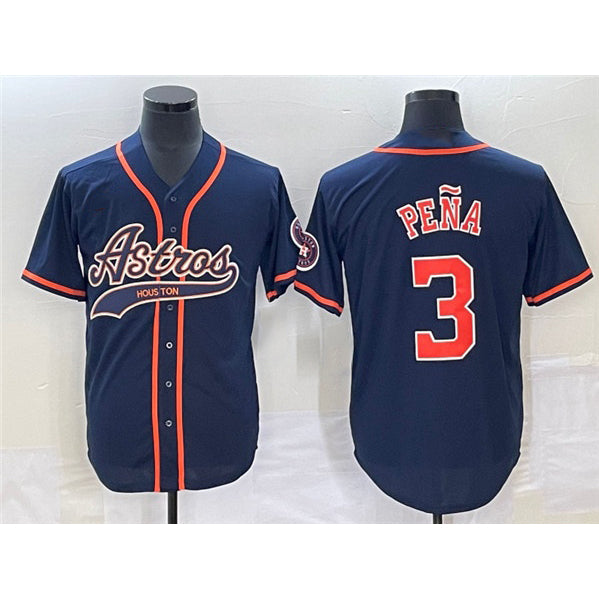 Houston Astros #3 Jeremy Pena Navy JEROMEN Cool Base Stitched Jersey