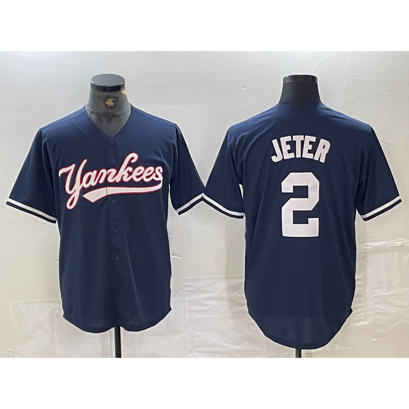 New York Yankees #2 Derek Jeter Navy JEROMEN Cool Base Stitched Jersey