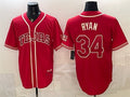 Texas Rangers #34 Nolan Ryan Red JEROMEN 2026 City Connect Stadium Stitched Jersey