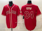Texas Rangers #34 Nolan Ryan Red JEROMEN 2026 City Connect Stadium Stitched Jersey