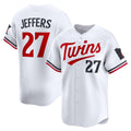 Minnesota Twins #27 Ryan Jeffers White JEROMEN Home Limited Player Jersey