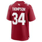 A.Cardinals #34 Jalen Thompson Cardinal JEROMEN Team Game Jersey