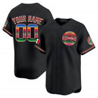 Custom Chicago Cubs Mexico Vapor Premier Limited Jersey ¨C Black JEROMEN