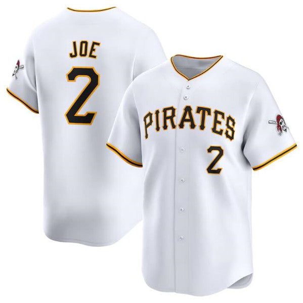 Pittsburgh Pirates #2 Connor Joe White JEROMEN Home Limited Stitched Jersey