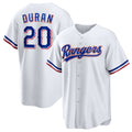 Texas Rangers #20 Ezequiel Duran White JEROMEN Home Replica Jersey