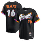 San Francisco Giants #16 Rafael Devers Black JEROMEN 2025 City Connect Limited Player Jersey
