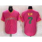 San Diego Padres #7 Ha-Seong Kim Pink JEROMEN Cool Base Stitched Jersey