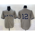 New York Yankees #12 Trent Grisham Grey JEROMEN Cool Base Stitched Jersey