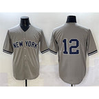 New York Yankees #12 Trent Grisham Grey JEROMEN Cool Base Stitched Jersey