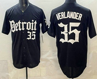 Detroit Tigers #35 Justin Verlander Black JEROMEN Limited Cool Base Stitched Jersey