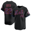 New York Mets #22 Juan Soto Black JEROMEN Alternate Limited Player Jersey
