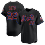 New York Mets #22 Juan Soto Black JEROMEN Alternate Limited Player Jersey