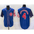 Chicago Cubs #4 Pete Crow-Armstrong Royal JEROMEN 2025 Independence Day Vapor Premier Limited Stitched Jersey