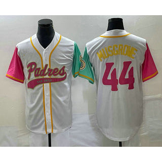 San Diego Padres #44 Joe Musgrove White JEROMEN NEW 2023 City Connect Cool Base Stitched Jersey 2