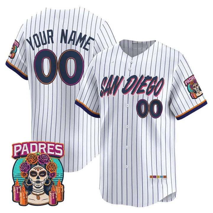 Custom San Diego Padres White JEROMEN 2026 City Connect Vapor Premier Limited Jersey - All Stitched