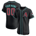 Custom Arizona Diamondbacks 2024 Flex Base Jersey ¨C Black JEROMEN