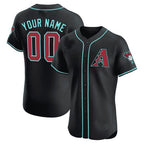 Custom Arizona Diamondbacks 2024 Flex Base Jersey ¨C Black JEROMEN