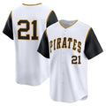 Pittsburgh Pirates #21 Roberto Clemente White JEROMEN Cooperstown Collection Limited Jersey