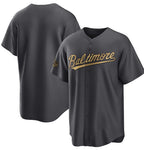 Baltimore Orioles Blank Charcoal JEROMEN 2022 All-Star Cool Base Stitched Jersey