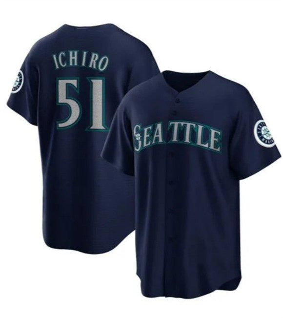 Seattle Mariners #51 Ichiro Suzuki Navy JEROMEN Cool Base Stitched Jersey
