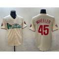 Philadelphia Phillies #45 Zack Wheeler Cream JEROMEN Phanatic Limited Stitched Jersey