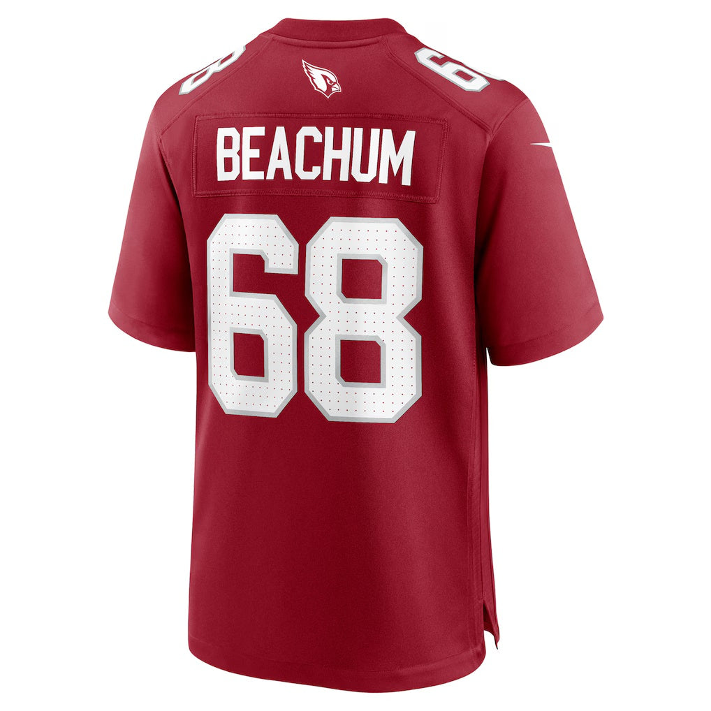A.Cardinals #68 Kelvin Beachum Cardinal JEROMEN Team Game Jersey