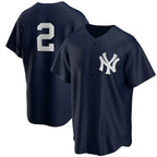 New York Yankees #2 Derek Jeter Navy JEROMEN Alternate Replica Player Jersey