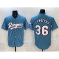 Texas Rangers #36 Wyatt Langford Blue JEROMEN Limited Stitched Jersey