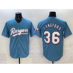 Texas Rangers #36 Wyatt Langford Blue JEROMEN Limited Stitched Jersey