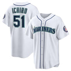 Seattle Mariners #51 Ichiro Suzuki White JEROMEN Cool Base Stitched Jersey