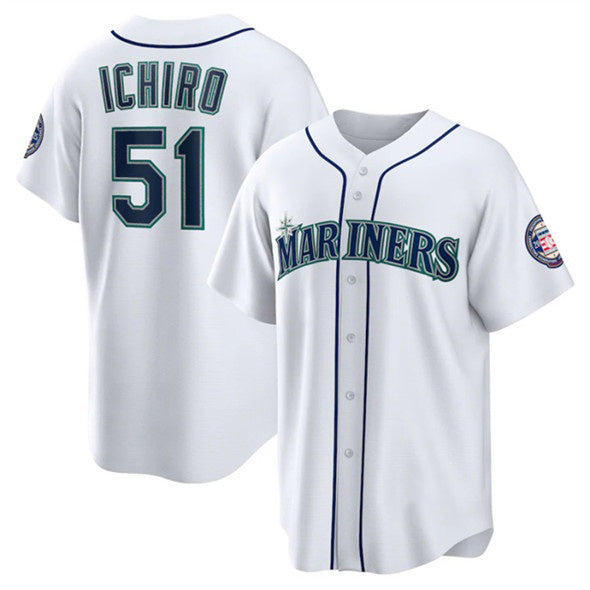 Seattle Mariners #51 Ichiro Suzuki White JEROMEN Cool Base Stitched Jersey