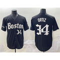 Boston Red Sox #34 David Ortiz Black JEROMEN Gothic Vapor Limited Stitched Jersey
