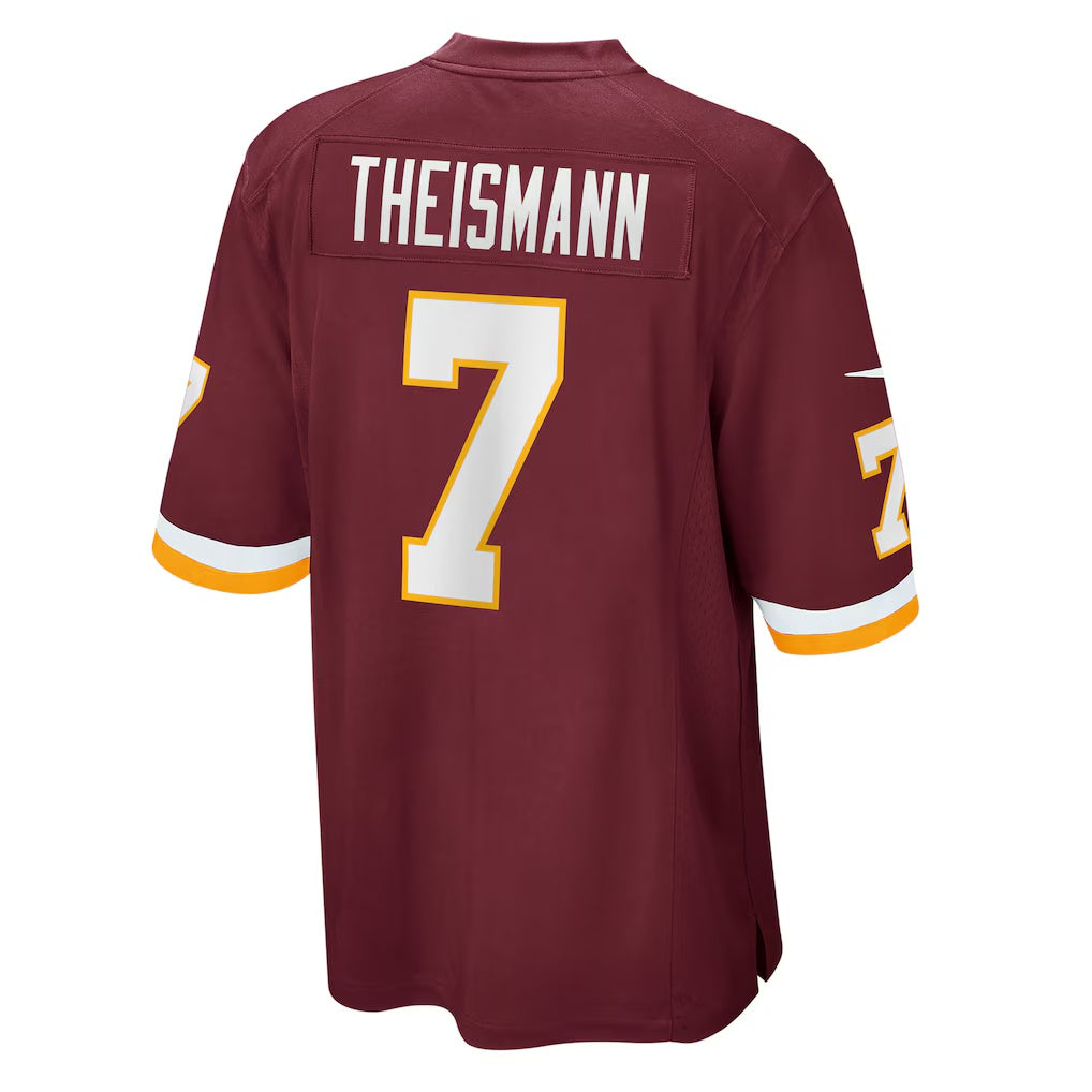 W.Football Team #7 Joe Theismann Burgundy JEROMEN Retired Player Jersey