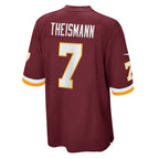 W.Football Team #7 Joe Theismann Burgundy JEROMEN Retired Player Jersey