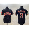 San Diego Padres #3 Jackson Merrill Black JEROMEN Mexico Cool Base Stitched Jersey
