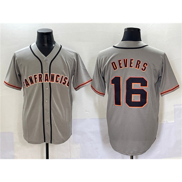 San Francisco Giants #16 Rafael Devers Gray JEROMEN Cool Base Stitched Jersey