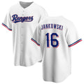 Texas Rangers #16 Travis Jankowski White JEROMEN Cool Base Stitched Jersey